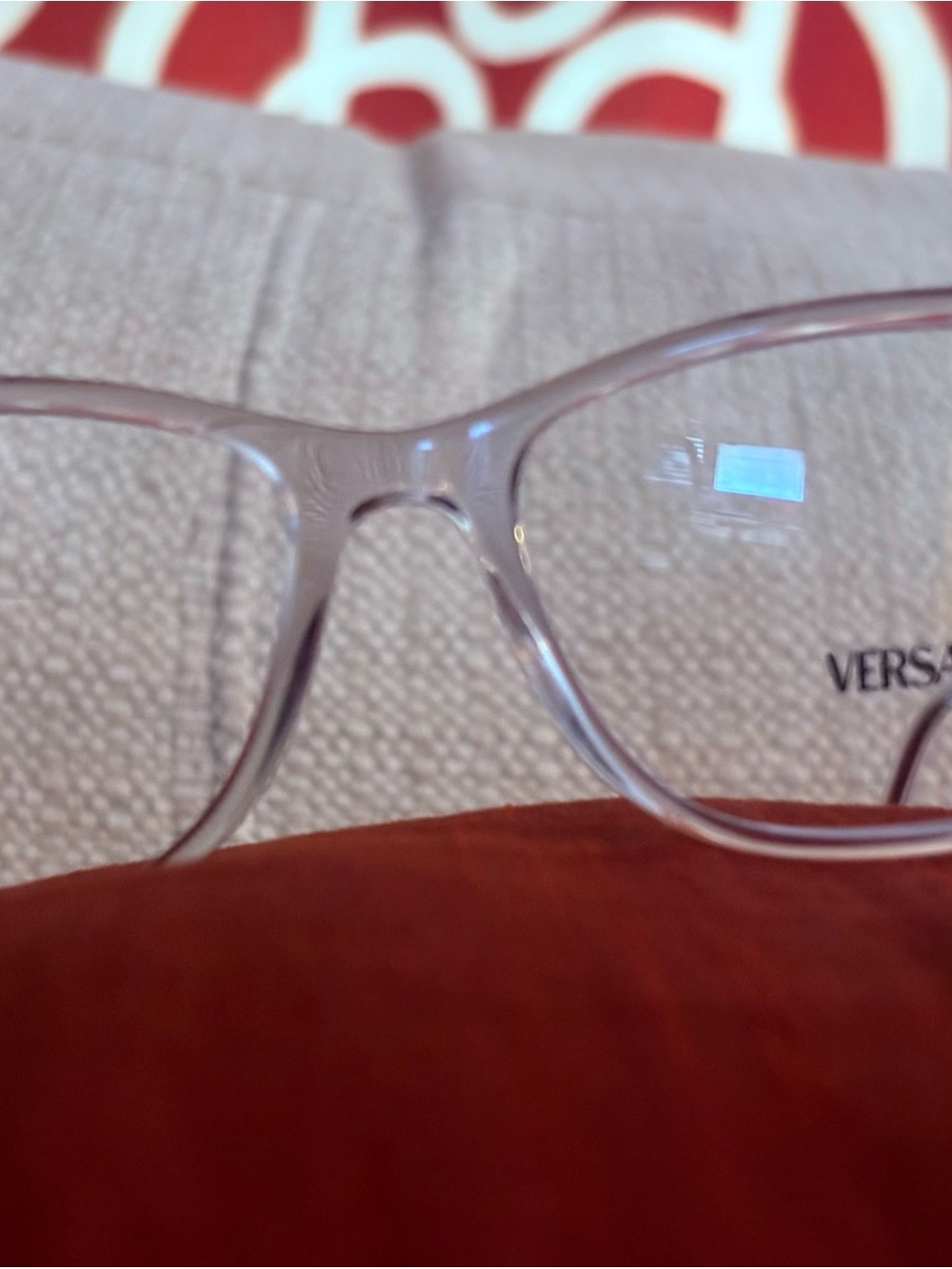 Versace Transparent  Eyeglass Frames